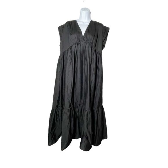 ENRICA black maxi dress Made in Japan one size fits all NWT - Picture 1 of 11